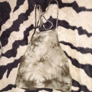 Size Small green halter top